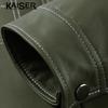 Kaiser Men's Genuine Sheepskin Lapel Leather Jacket