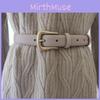 Leather Belt For Women With Pin Buckle And Vintage Style For Formal Wear