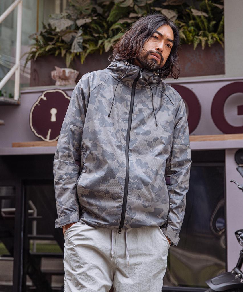 Workout Dna Russo Scotch Double Zipper Camo Windbreaker (Mesh Lining)