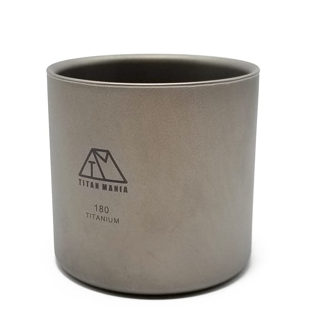 

TITAN MANIA Титан Легкий и Идеальный для Соло и На Открытом Воздухе Включает Сумку для Хранения Кружка с двойными стенками, Штабелируемая, Стильная, Кемпинг, Кемпинг,