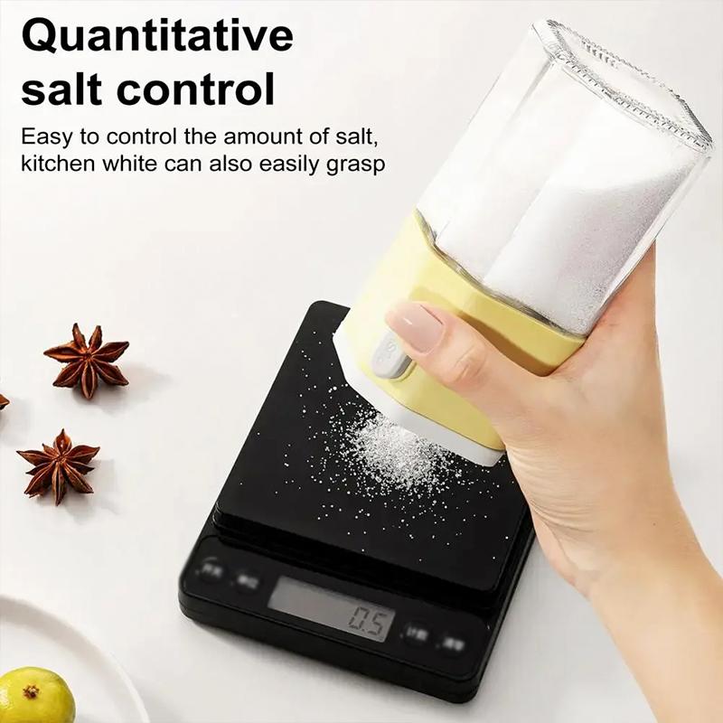 200ml Sealing Bottle Durable Spice Storage Practical Salt Shaker Safe Sealed Multi-function Press-to-dispense Convenient 1PC