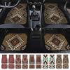 Car Foot Mats Universal Bohemian Style Car Foot Mats Carpet 4 Pieces Dirty Resistant Front and Rear Mats Set Car Accessories
