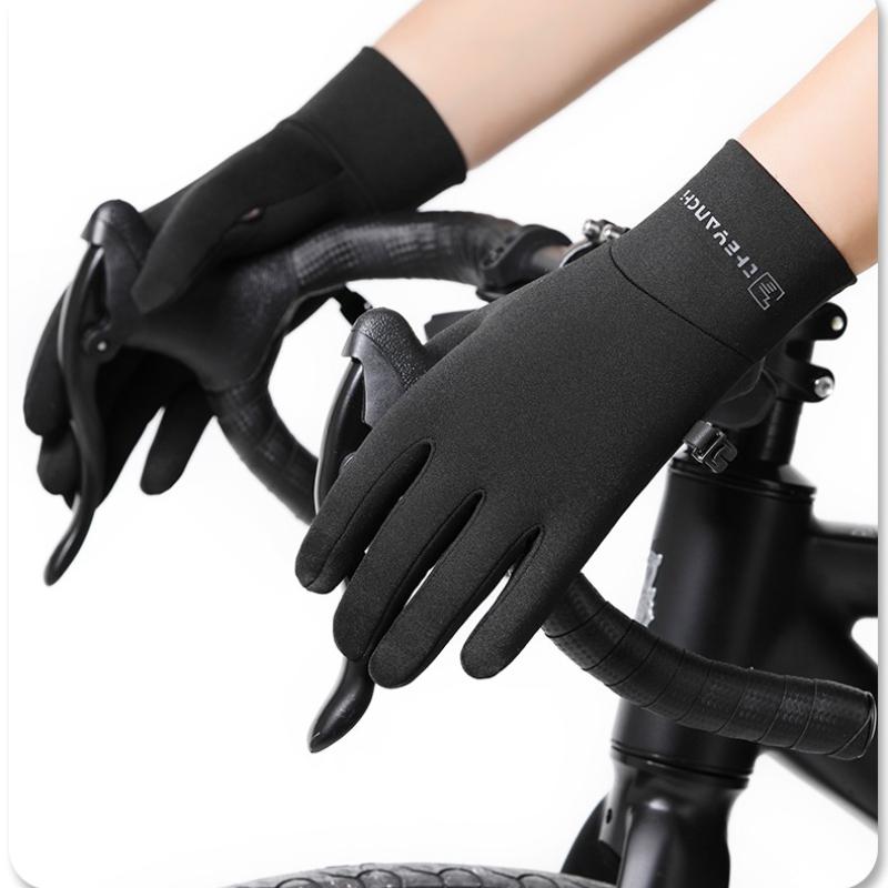 Winter Warm Cycling Gloves Outdoor Sports Touch Screen Nonslip Gloves Running Cycling Driving Ski Hiking Warm Full Finger Gloves