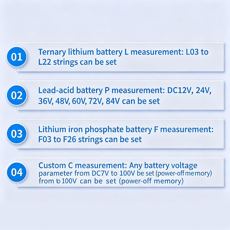 Dc 7-100V Two-Wire Digital Voltage And Power Indicator Universal Power Meter For Acid/Lithium/Lithium Iron Phosphate Batteries