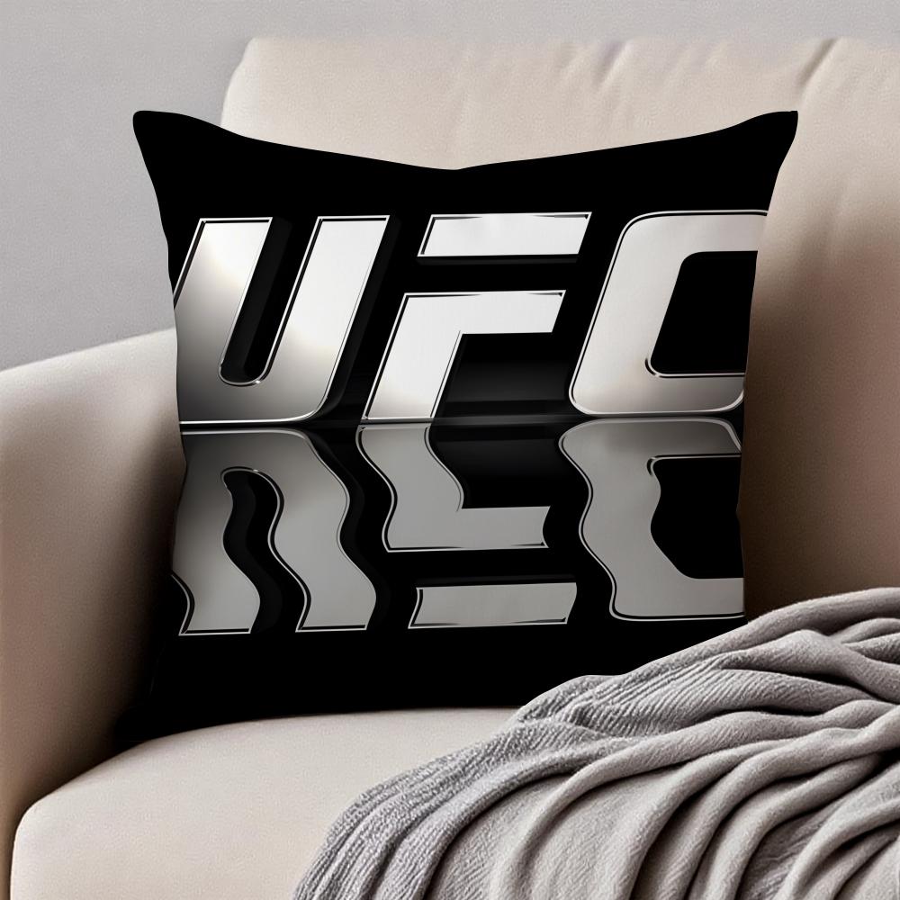 Brutal Competitive Sports Event UUFC Cushion Cover Pillowcase Antidustmite Invisible Zipper Short Plush Sofa Cushion