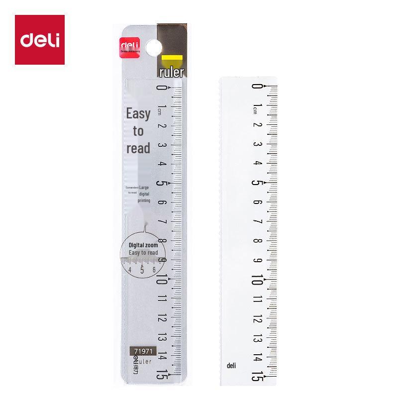 Transparent Acrylic Multi-Function Ruler Set: Square, Triangle, Straight, and Protractor - 4 Pieces Four-piece Set