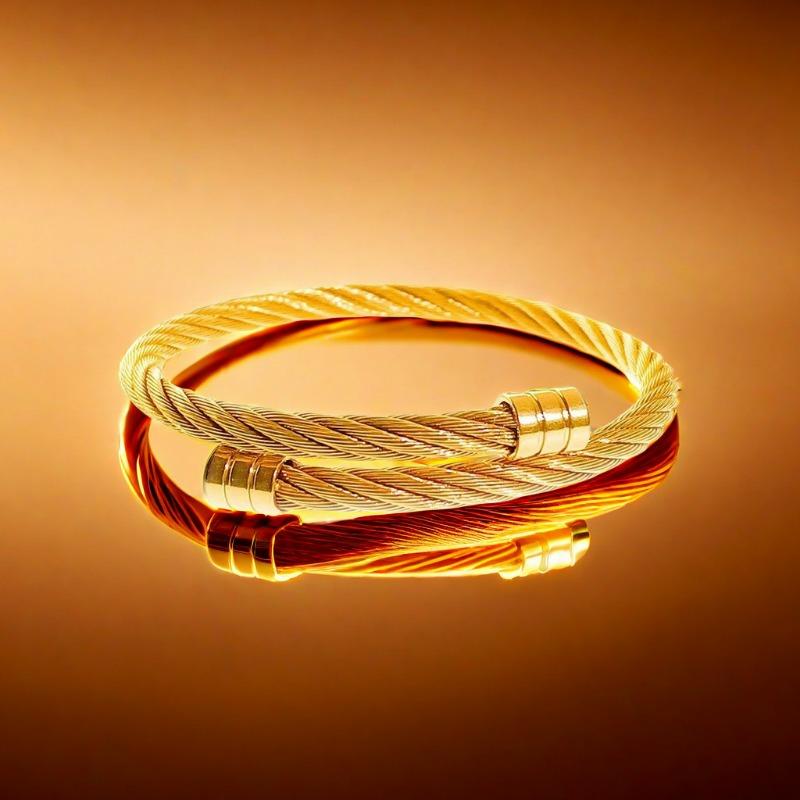 Titanium Steel Bracelet Weiya Steel Wire Open Elastic Simple Bracelet Stainless Steel Jewelry
