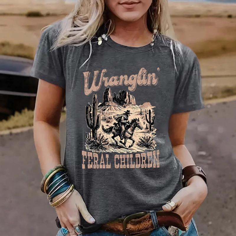 

Женская джинсовая футболка свободного кроя с круглым вырезом и короткими рукавами XXL