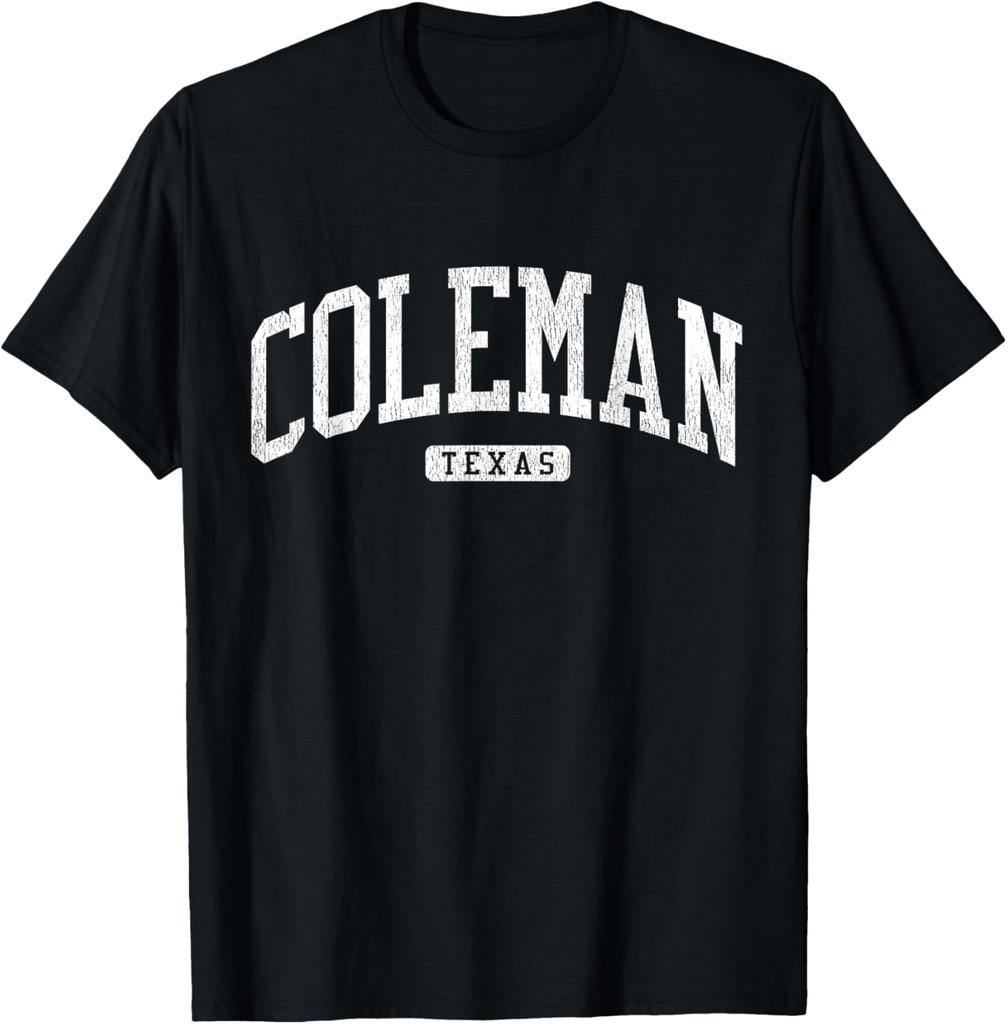 Coleman Texas TX JS03 College University Style T-Shirt