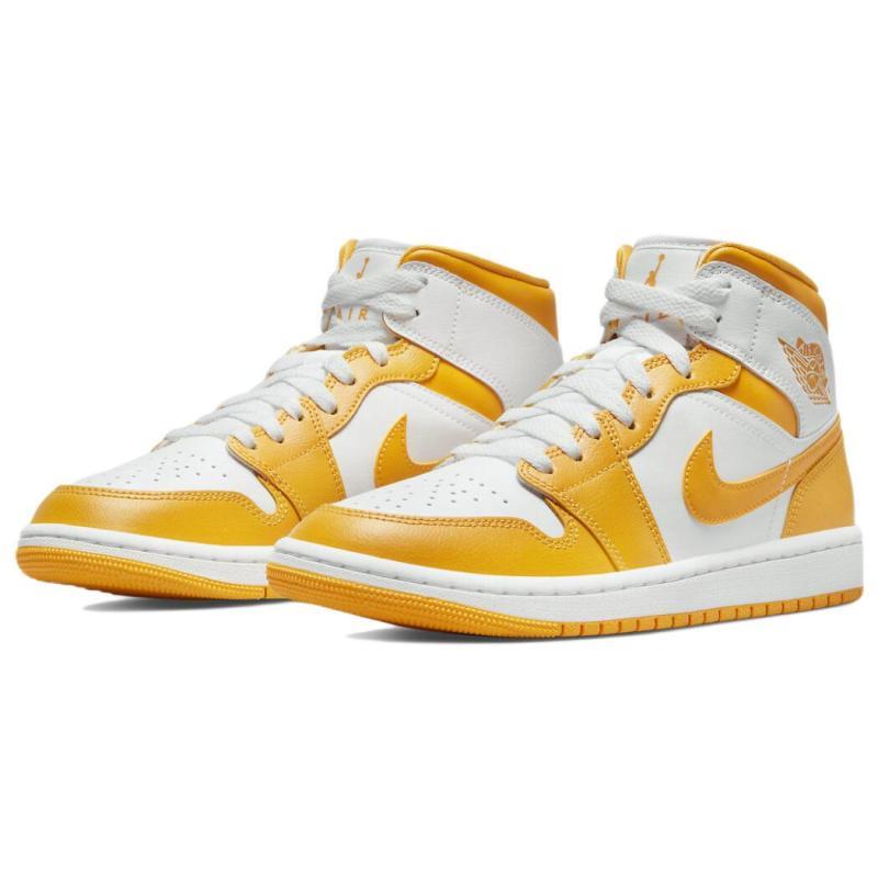 Jordan 1 Mid White University Gold Women's Jordan BQ6472-117