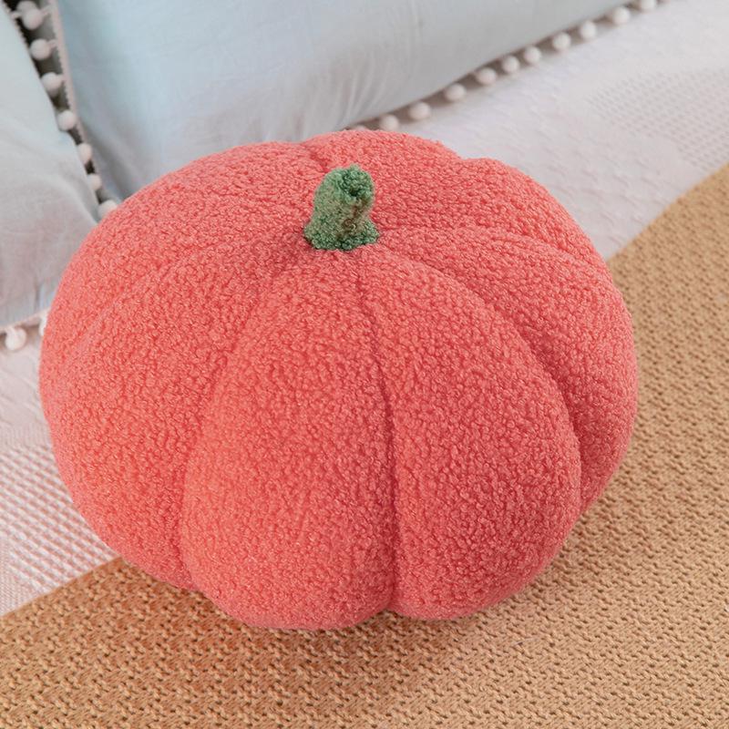 Knitted Plush Pumpkin Pillow for Living Room & Office
