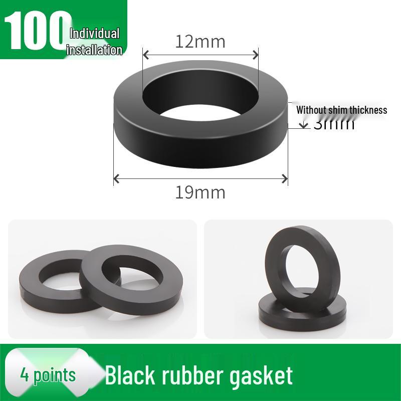 4-Punkt Silikondichtung & 6-Punkt Gummihahn-Unterlegscheiben-Set