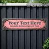 1pc Vintage Metal Sign, Customizable Text, 2D Flat Outdoor Decor for Door Gate Fence Porch Patio, Country Style