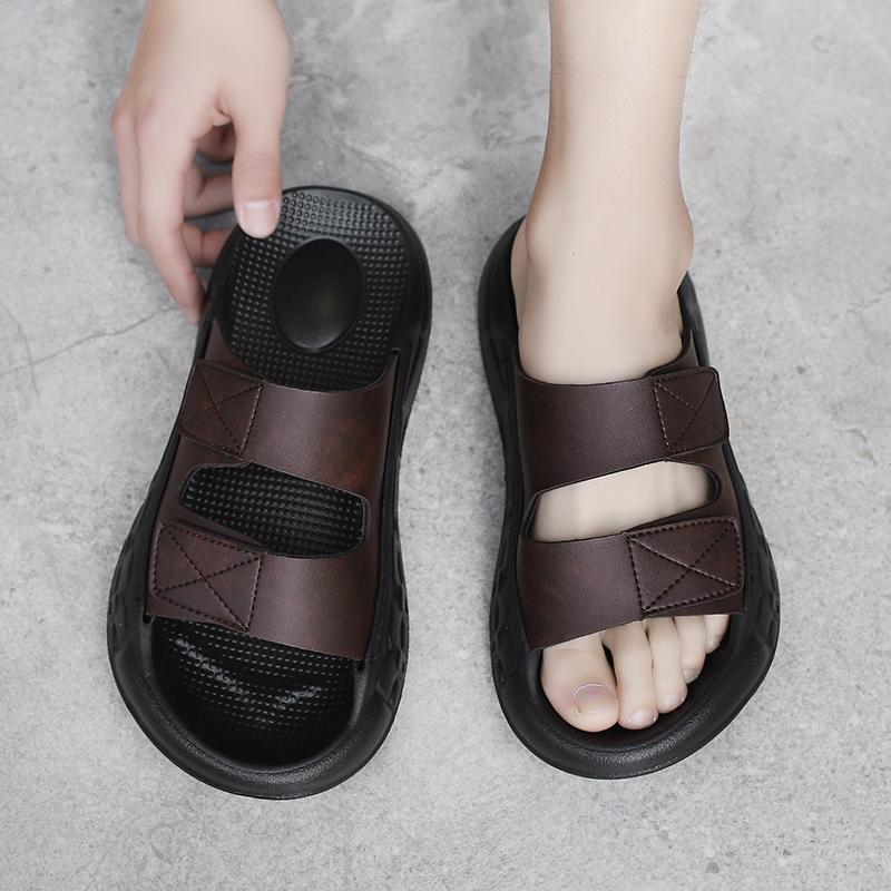 Fashion Men's Slippers Indoor Outdoor Sandals Beach Comfortable Soft Slides Men Casual Shoes Flip-flops Home Slippers Sandals Outdoor