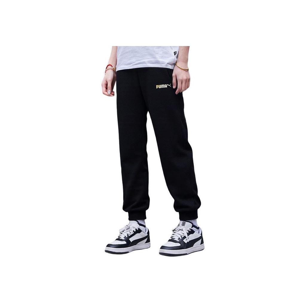 Puma Logo Letter Cuffed Warm Knitted Sports Pants Unisex pants 693712-01
