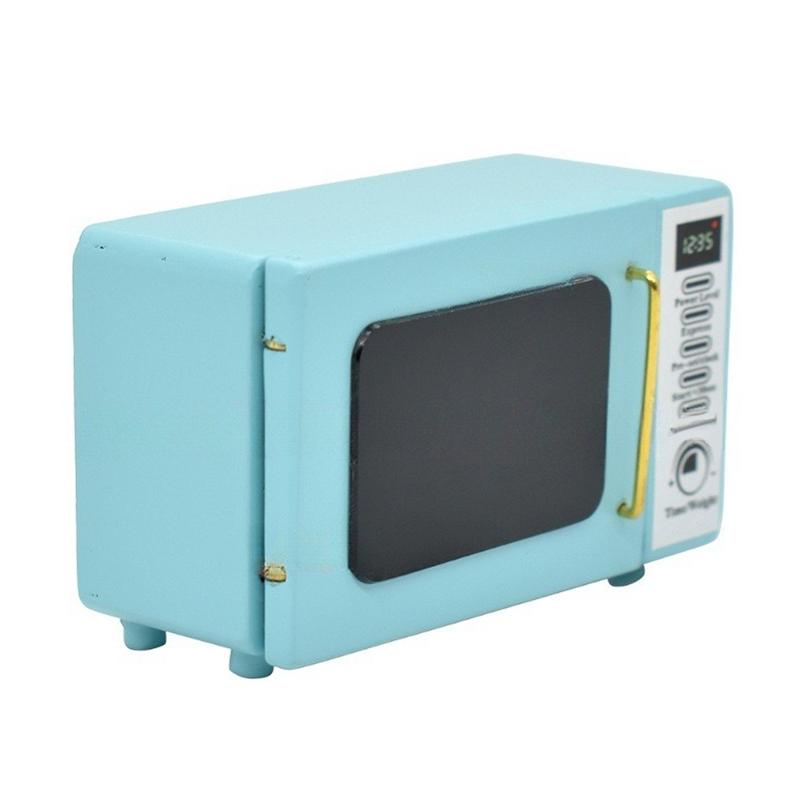 1:12 Dollhouse Miniature Micro-wave Oven Model Doll Home Kitchen Microwave Scene Decor Toy Dolls House Dining Room Accessories