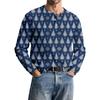 Men's Casual Knit Button-Up Long-Sleeve Shirt