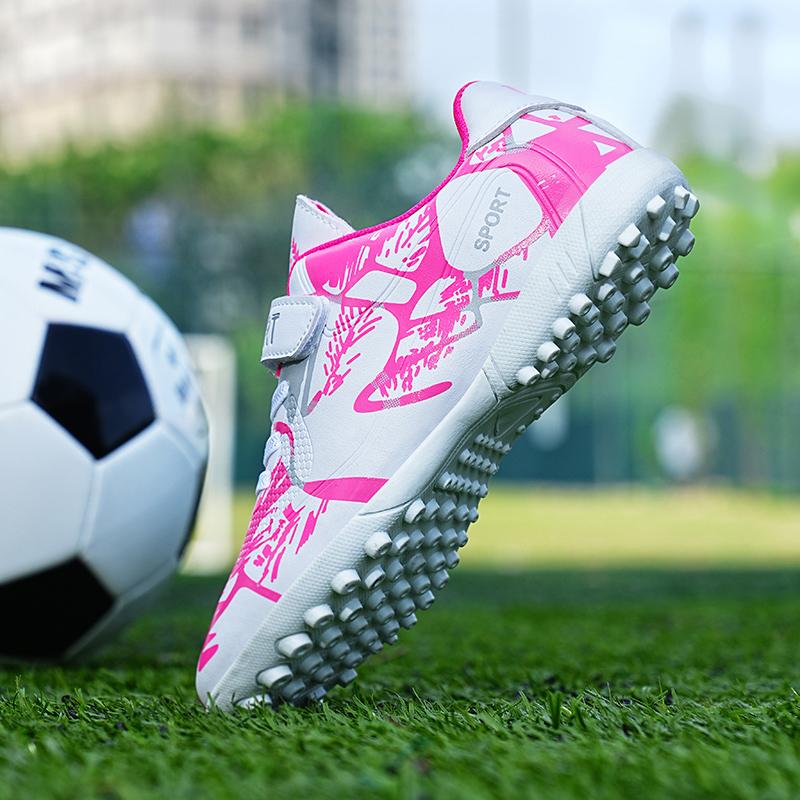 Football Shoes Chindren Soccer Shoes Kids Football Boots Boy Girls Professional Soccer Cleats Antiskid Chaussure Football TF/FG Outdoor Football Shoes