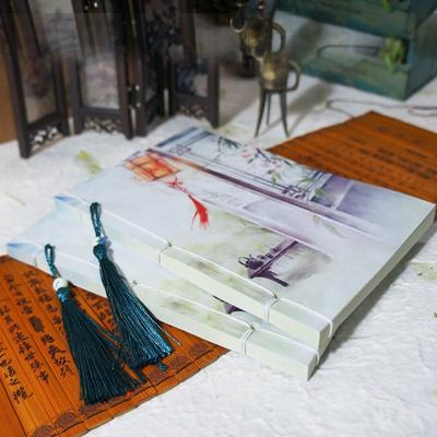 Blocco note con nappa, diario, taccuino, stile cinese, diario, blocco note, cancelleria per ufficio