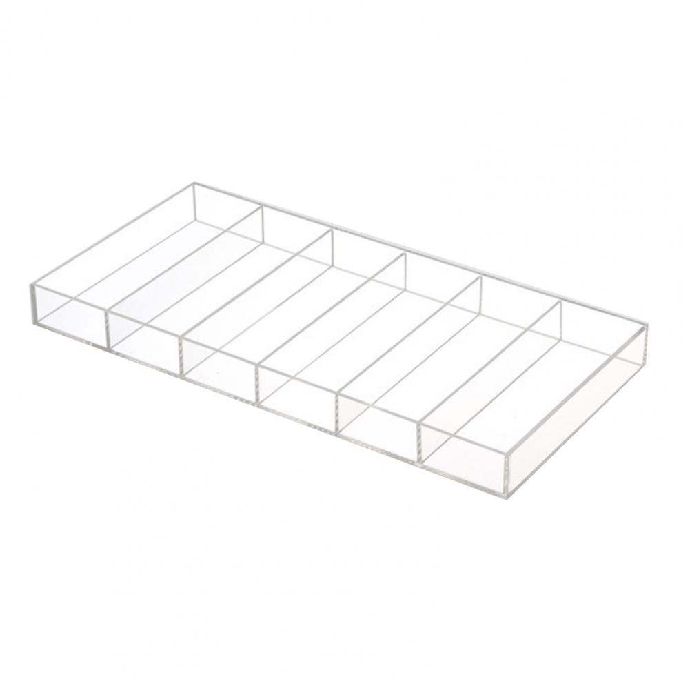 

Подставка-органайзер для очков, прозрачный 6-секционный бокс для хранения очков и ювелирных изделий белый