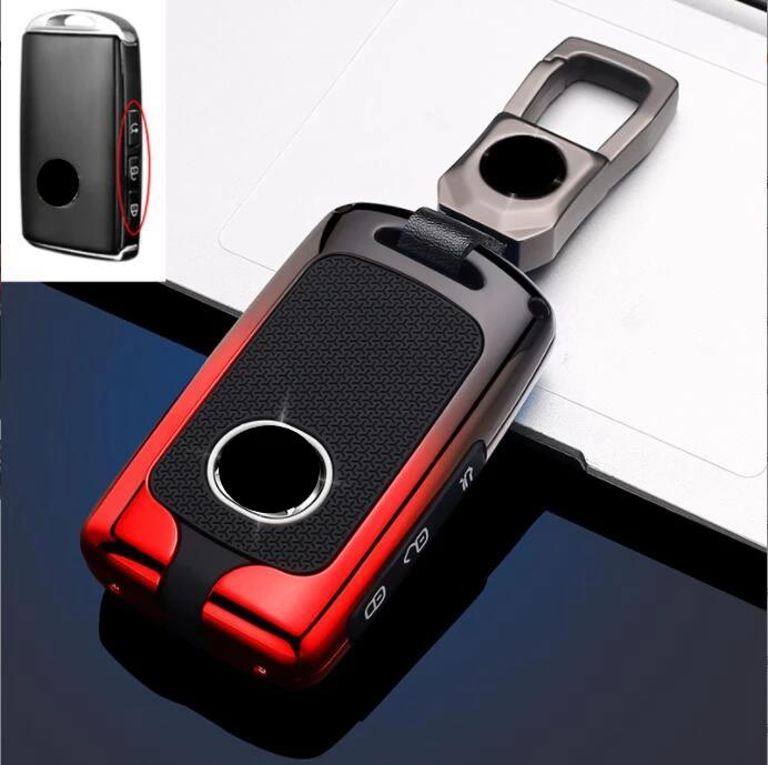

Key Case for Car Car Zinc Alloy 3Buttons Key Case Cover Holder For Mazda 3 Alexa CX4 CX5 CX8 Key Chain Auto Interior Accessorie