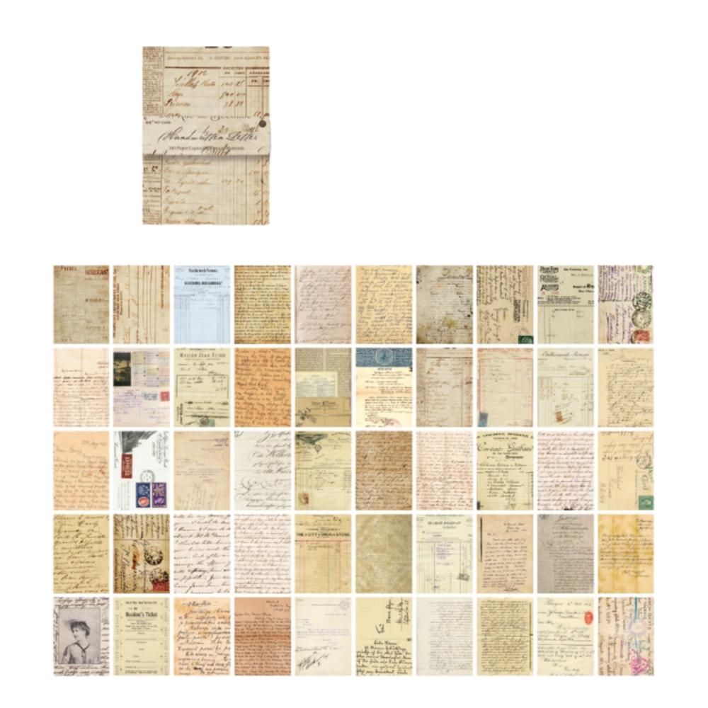 100pcs DIY Scrapbooking Message Material Paper with Creative Flower Decorative 8 Styles Memo Pad Background Paper Diary Album