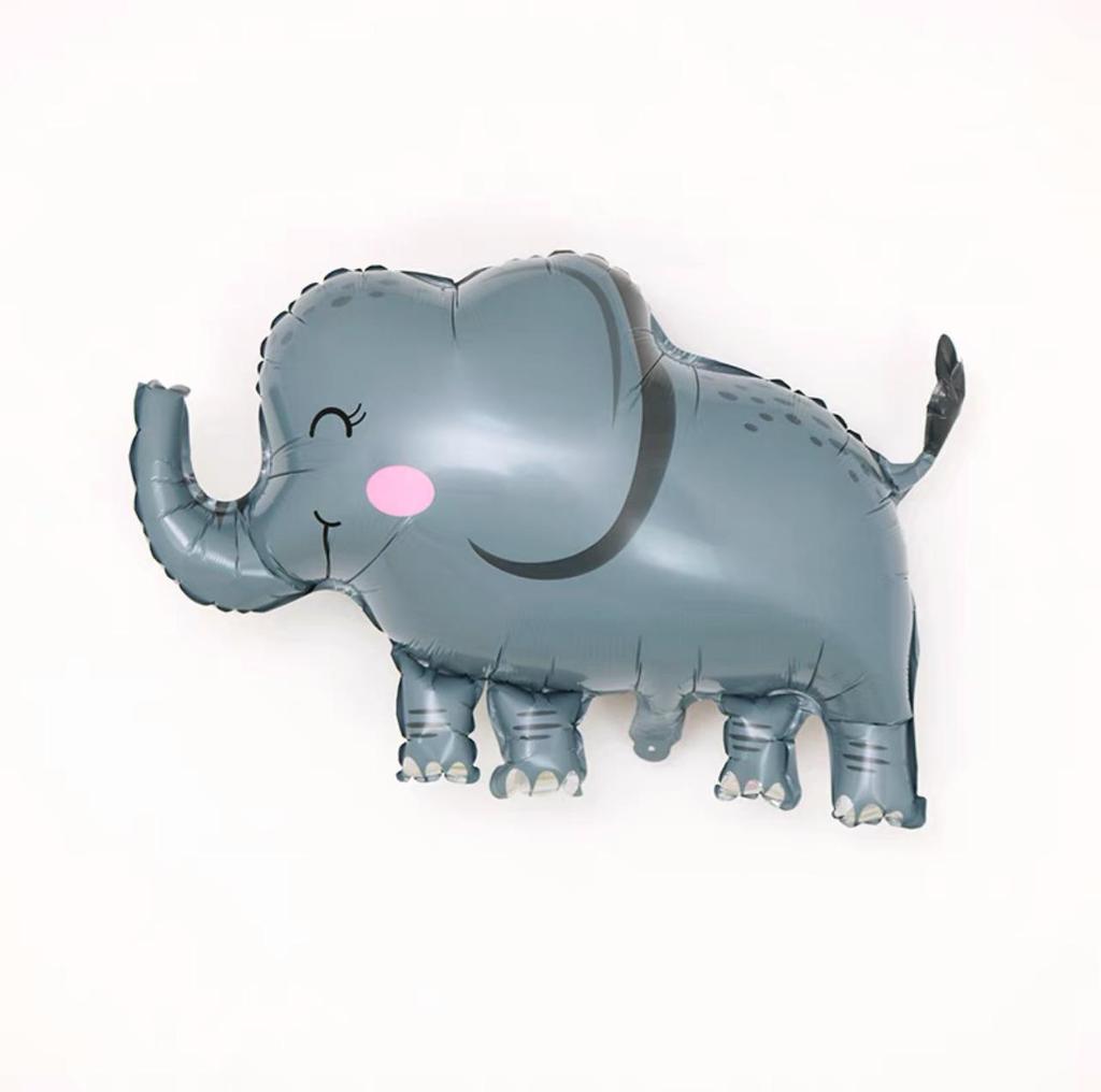 Cartoon Animal Balloons: Elephant, Monkey, Cat - Aluminum Film Birthday Party Decorations