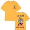 Hot Sale 2025 Eat Pasta Run Fasta Fashion Design Print Tshirt Summer Short-sleeved Loose Simple T-shirt Man Woman  T-shirt