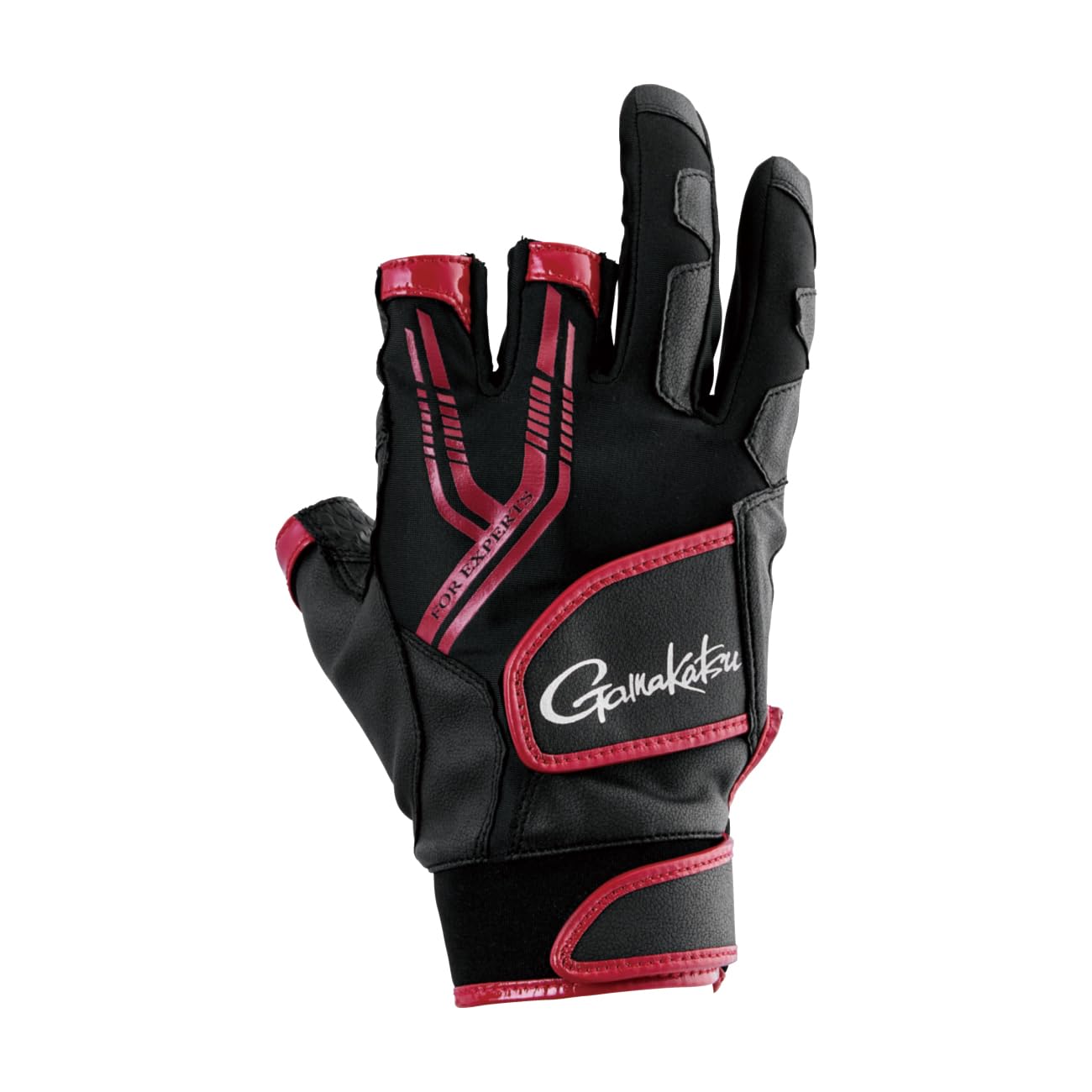 

Перчатки Gamakatsu Tournament GM7305 (3-полосный) Черный/Красный, Средний,