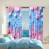 Set Of 2 Versatile Polyester Transparent Curtains Home Decoration Sweet Candy Use Bedrooms Living Rooms Curtain Ideal For Great Room