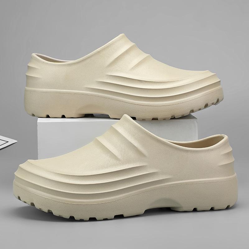 Waterproof Non-slip Chef Shoes - Lightweight, Thick Sole for Hotel & Restaurant Work.