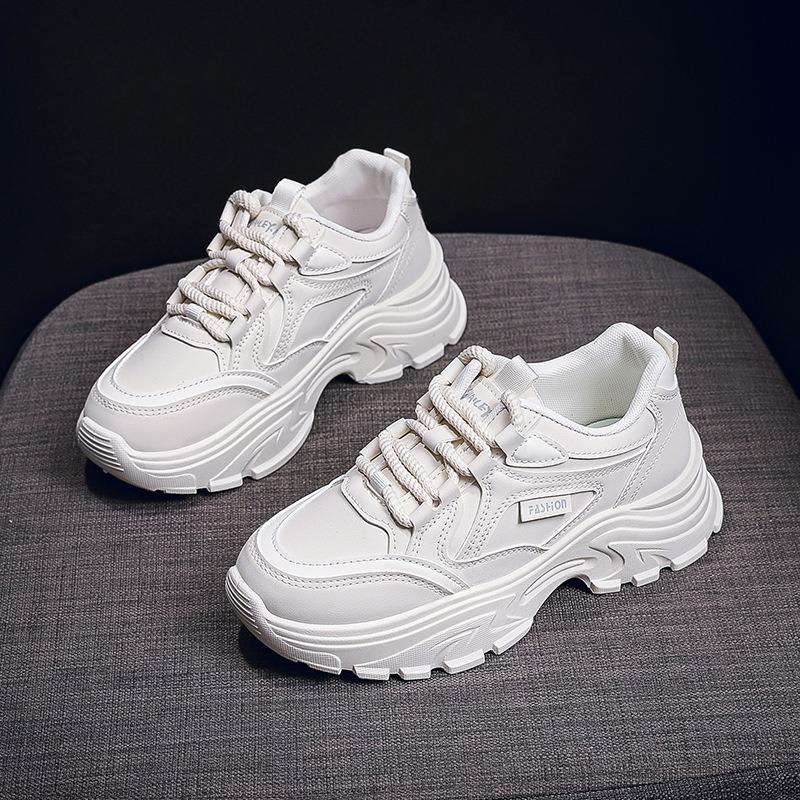 New Dad Shoes Versatile Thick-soled Single Shoes for Students and Sports Casual Shoes