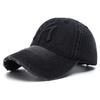 Nuovi Berretti da Baseball in Denim Lavato Ricamati con Lettere Unisex per Primavera e Autunno, Regolabili, Casual, Cappello Parasole