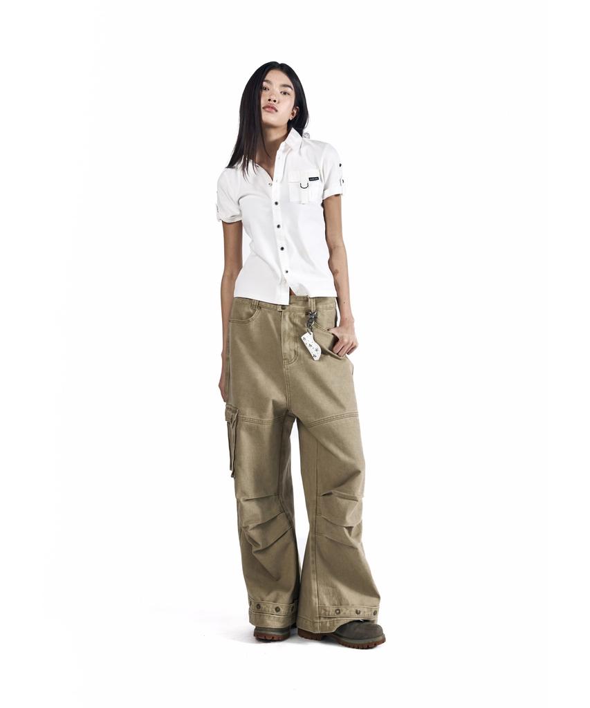 AAKAM Cowboy Chaps Cotton Pants (Beige)