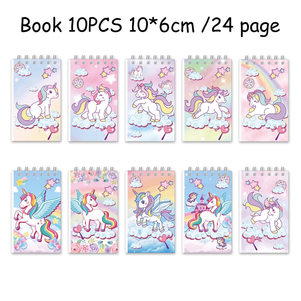 Unicorn Cartoon Rainbow Notebooks For Party Decoration And Student Journals