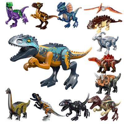 Šaunūs Juros periodo dinozaurų pasaulio Velociraptorius Triceratopsas Indominus T-Rex modelis Surinkimo statybiniai blokeliai Žaislai vaikams Berniuko dovana