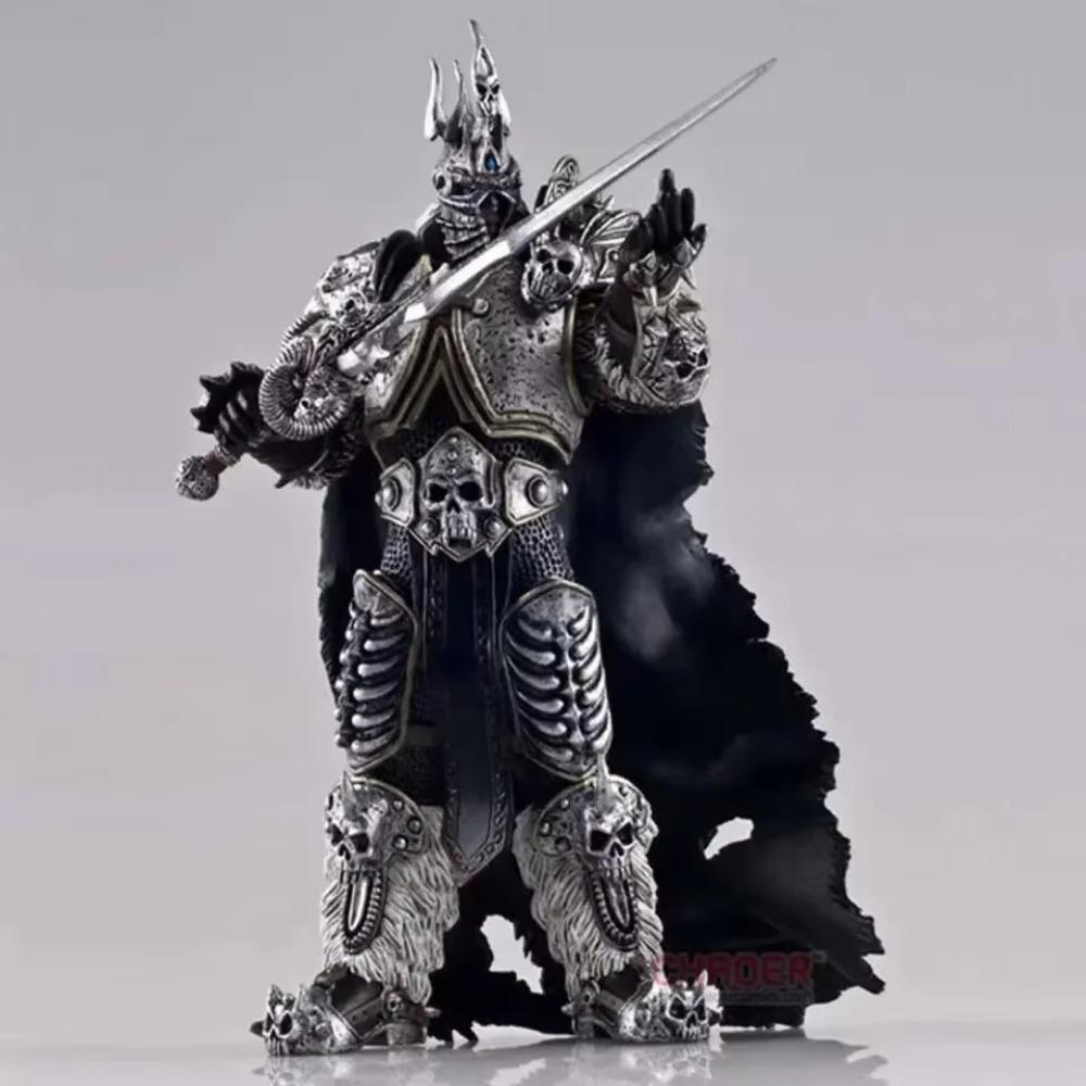 WOW The Lich King Arthas Menethil 7 Inch PVC Action Figure Fall Of The Lich King Collectible Toy Model For Warcraft Game Fans