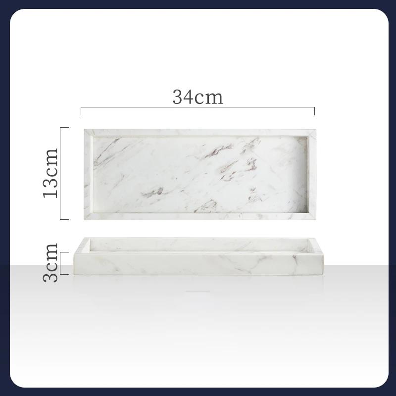 

Поднос из скандинавского мрамора, современный декор, поднос для ванной комнаты, декоративный поднос для хранения ювелирных изделий