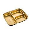 ZISIZ Kids Frosted Divided Lunch Plate