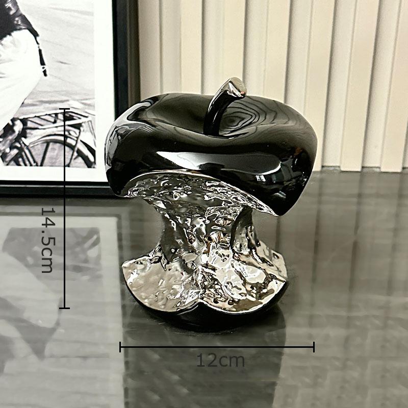 

Обглоданное яблоко Художественные работы Посеребренные фрукты Статуэтка Украшение стола Орнаменты Керамические изделия Скульптура Комната Эстетический декор