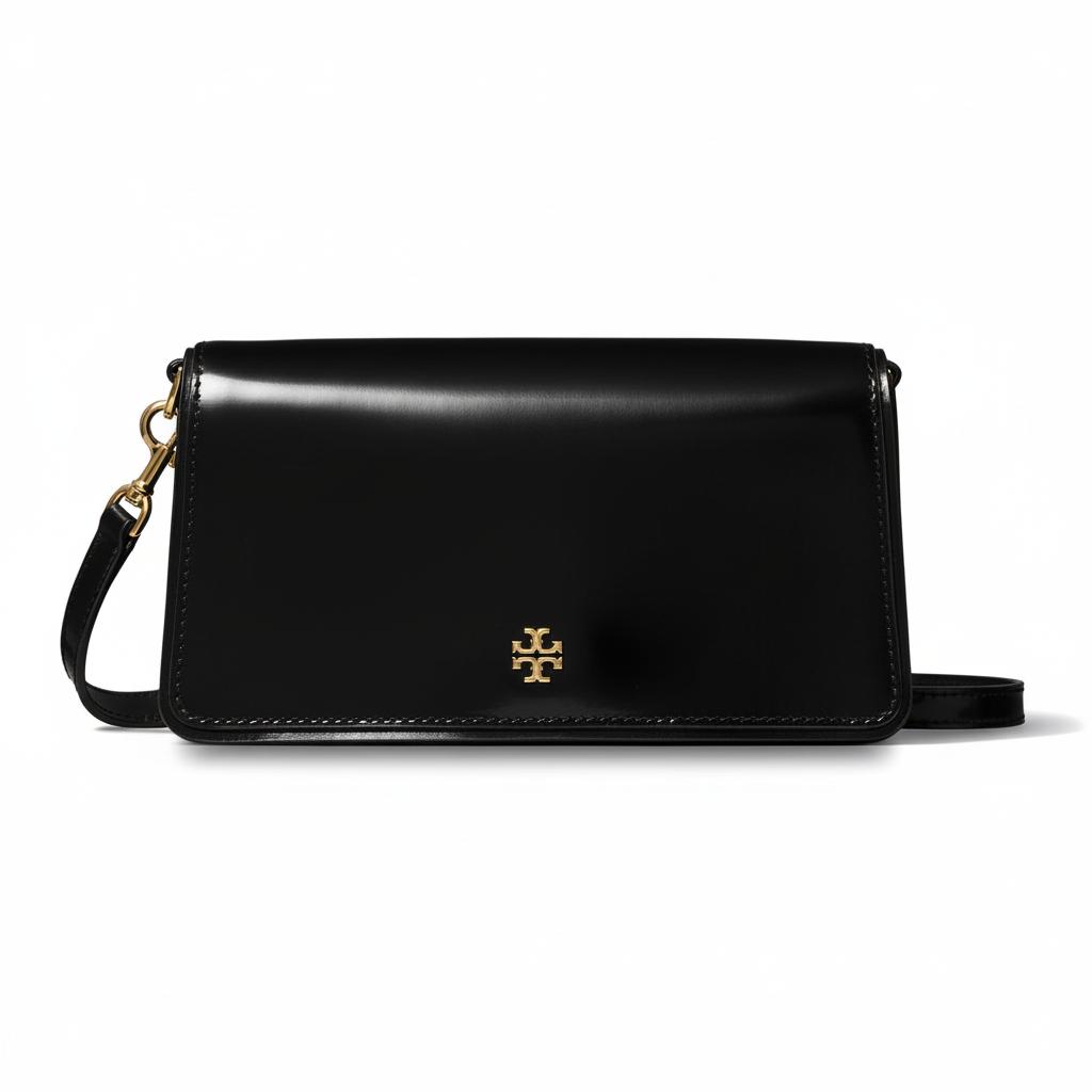 

Tory Burch Emerson Logo Removable Shoulder Strap Crossbody Mini Bag Women Bags Black 157730-001 Basic Set (Bag+Dust Bag)