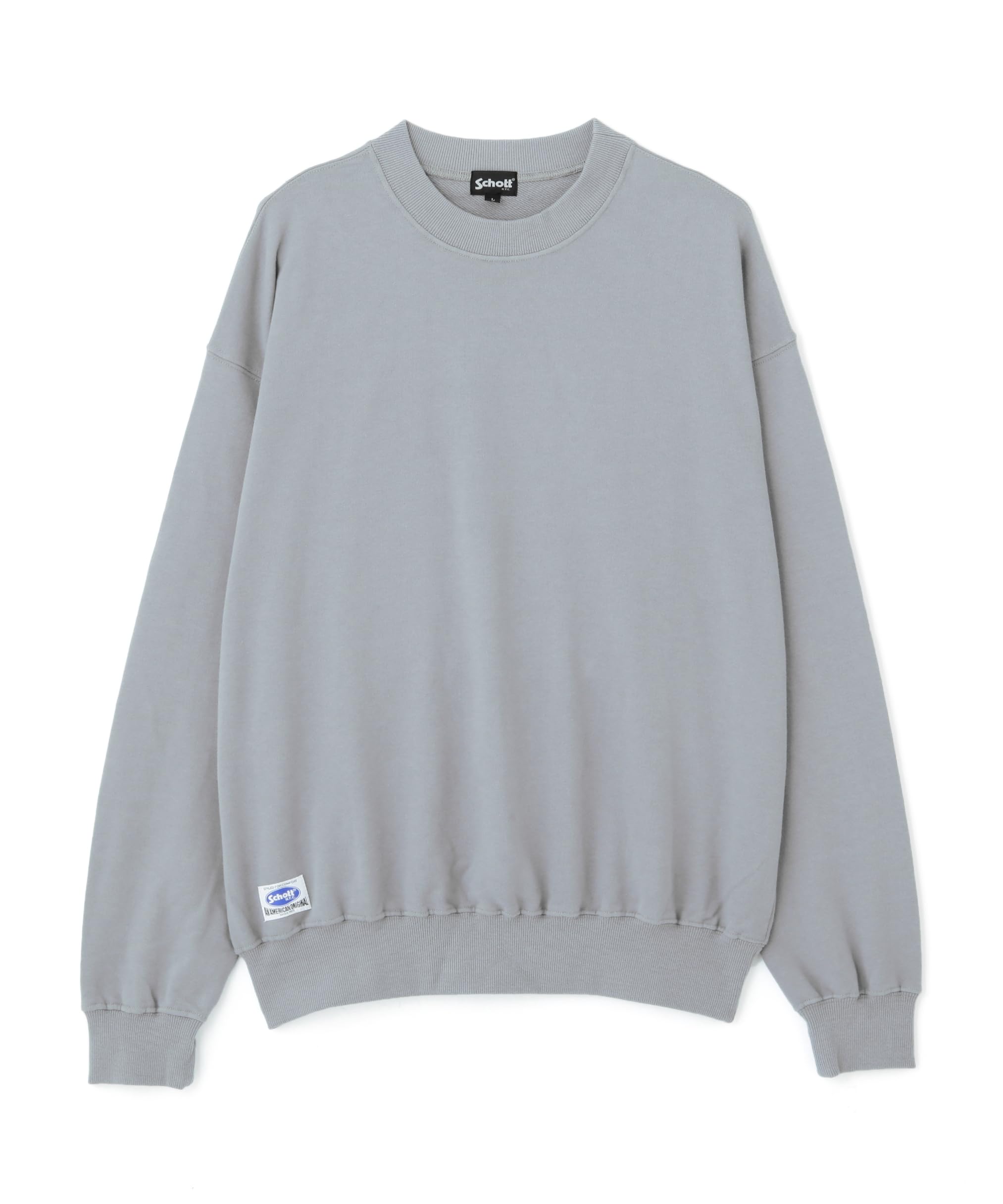 

Schott CREW SWEAT (782-3232019) Men s Size L (020) Gray (Direct Store Exclusive)