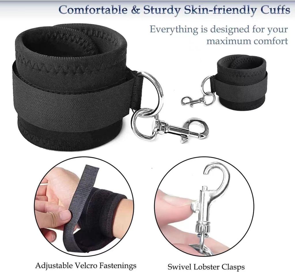 Cross-Border SM Bed Restraint Set for Adults - Hands and Feet Straps Bondage Toy