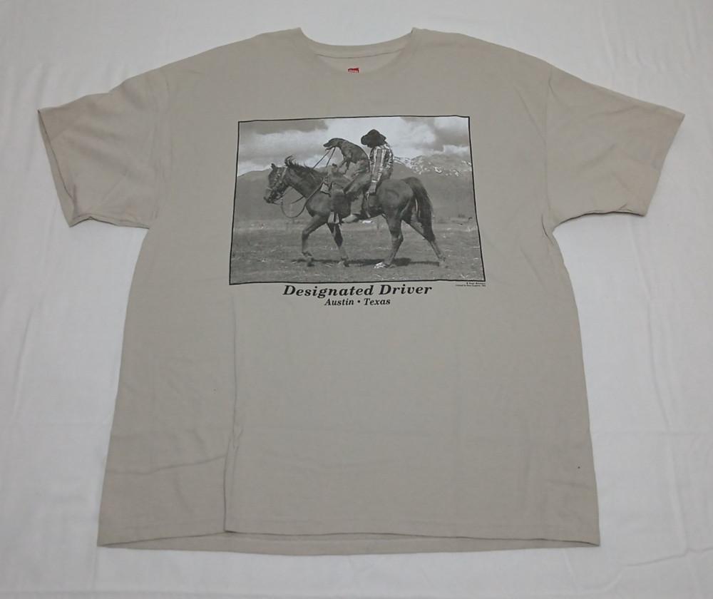 Vintage Designated Driver ; Drunk Cowboy Horse Graphic Men’s XL Paul Stan Unisex T-Shirt XXXL