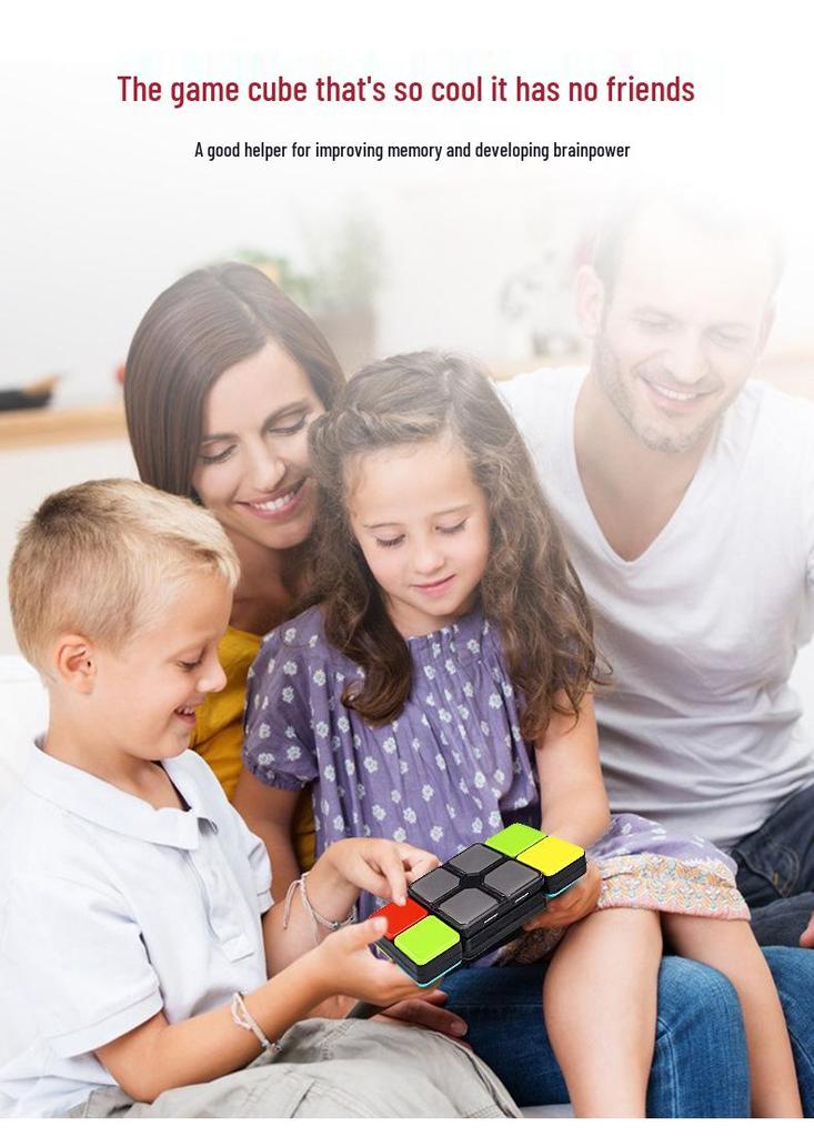Interactive Transformable Rubik's Cube: Light-Up Sound-Making Educational Parent-Child Toy