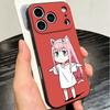 Zero Two 02 Kawaii Cute Soft Phone Case for iPhone 16 16E 17 Air 15 Pro Max 14 Plus 13 Mini 11 12 7 Black Cover Back Shell