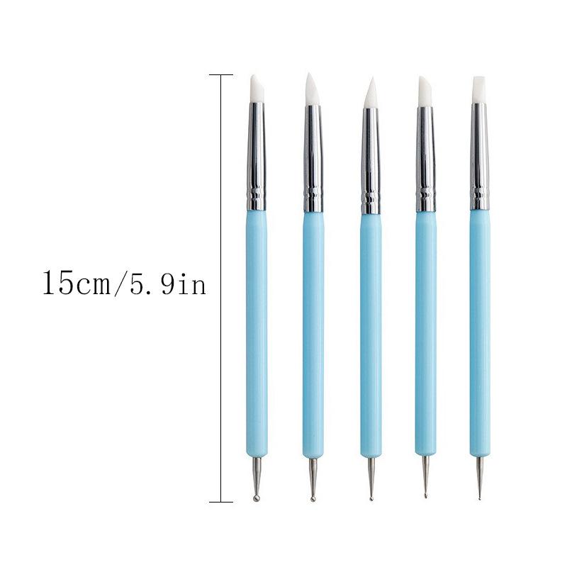 10-Piece Cross-Border Pottery & Clay Tool Set: Silicone Dotting Pens & Indentation Tools