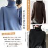 Turtleneck Knit High Long Solid Wear [7-livehouse] Women's Sweater, Autumn/Winter, Neck, Sleeve, Color, Stylish, Warm, Soft, Stretch, Versatile,