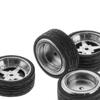 1:64 Scale Diecast Car Wheel And Tire Combo