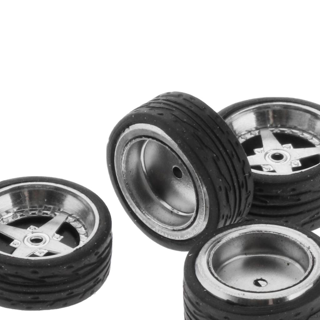 1:64 Scale Diecast Car Wheel And Tire Combo